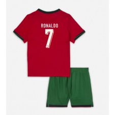 Portugal Cristiano Ronaldo #7 Hjemmedraktsett Barn EM 2024 Kortermet (+ korte bukser)